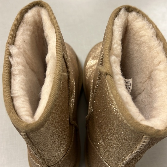 Ugg Sparkle Glitter Gold Boots - Picture 3 of 6